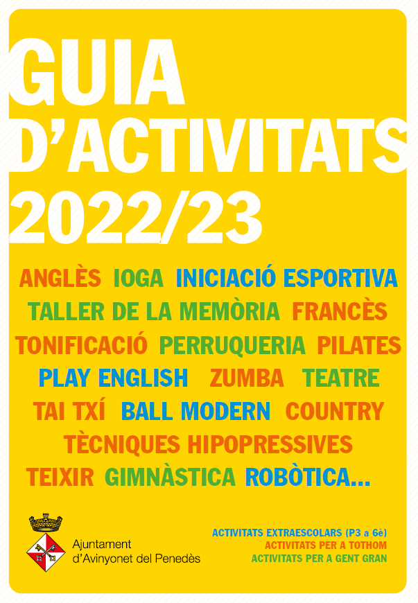 Edició 2022/23 de la guia d'activitats