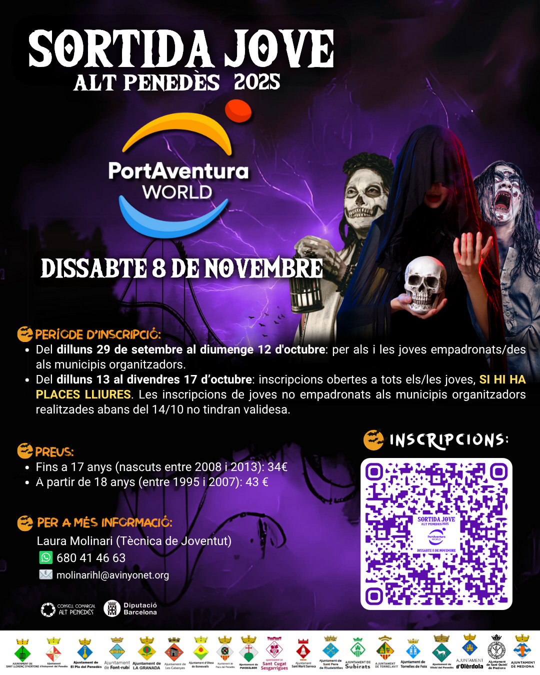 Sortida Jove a Port Aventura 8 de novembre