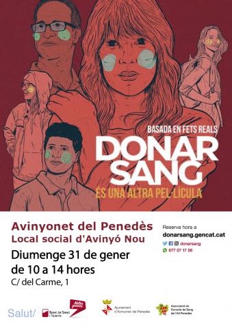 Campanya de donació de sang - 31 de gener de 2021