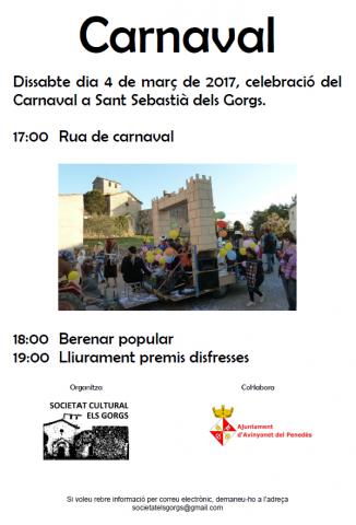 Carnaval a Sant Sebastià dels Gorgs