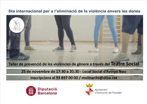 Vine aquest divendres dia 25 al taller de Teatre Social 