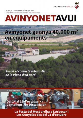 Edició número 95 del butlletí municipal Avinyonet Avui