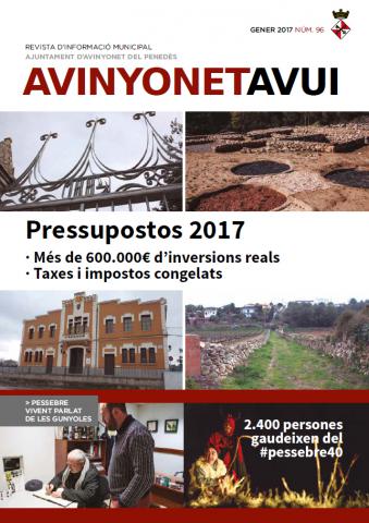 Edició número 96 del butlletí municipal Avinyonet Avui