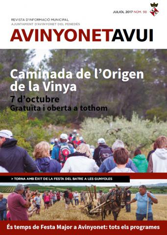 Edició número 98 del butlletí municipal Avinyonet Avui