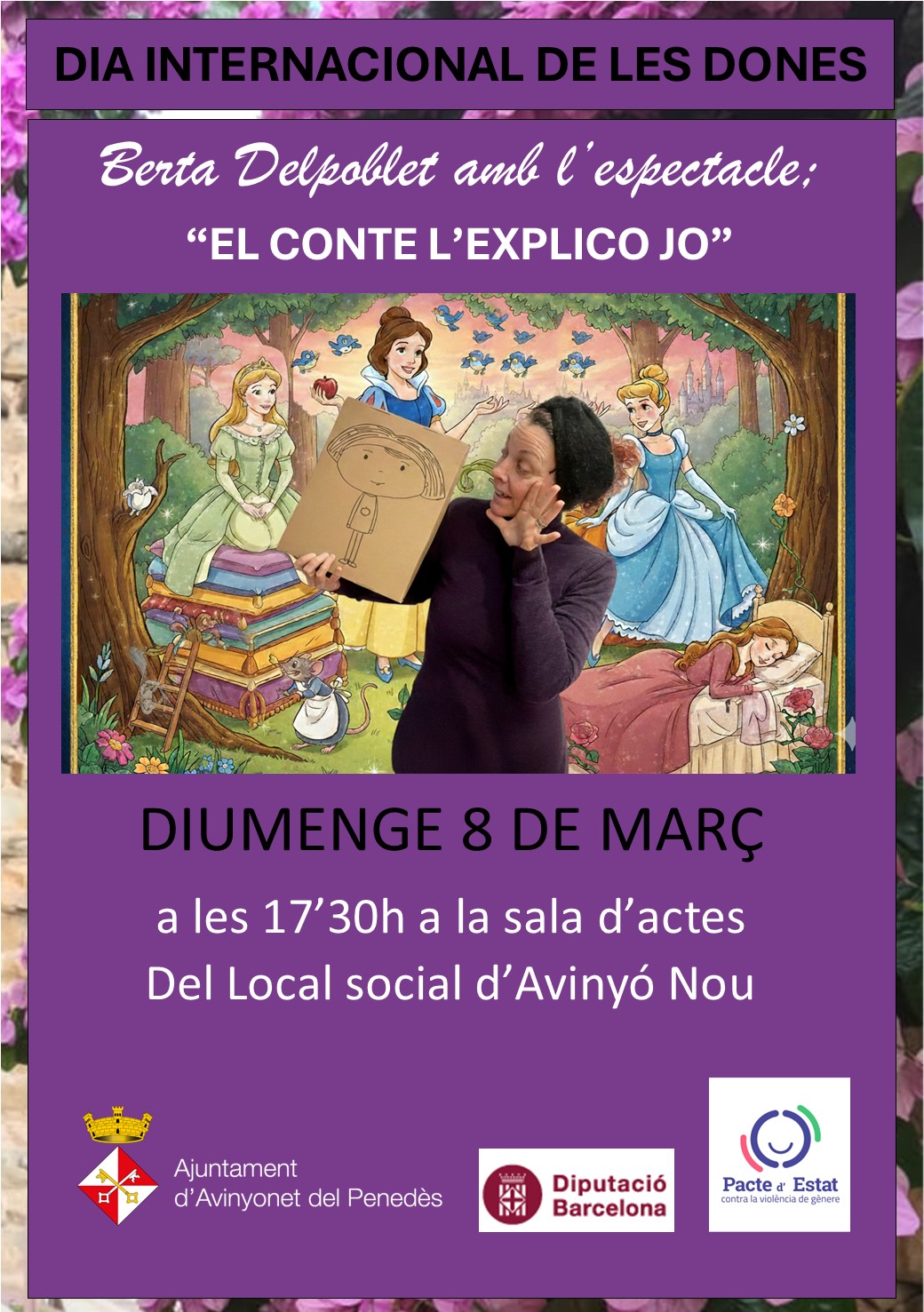 Berta Delpoblet presenta l�??espectacle familiar �??El conte l�??explico jo�?� - 8 de març