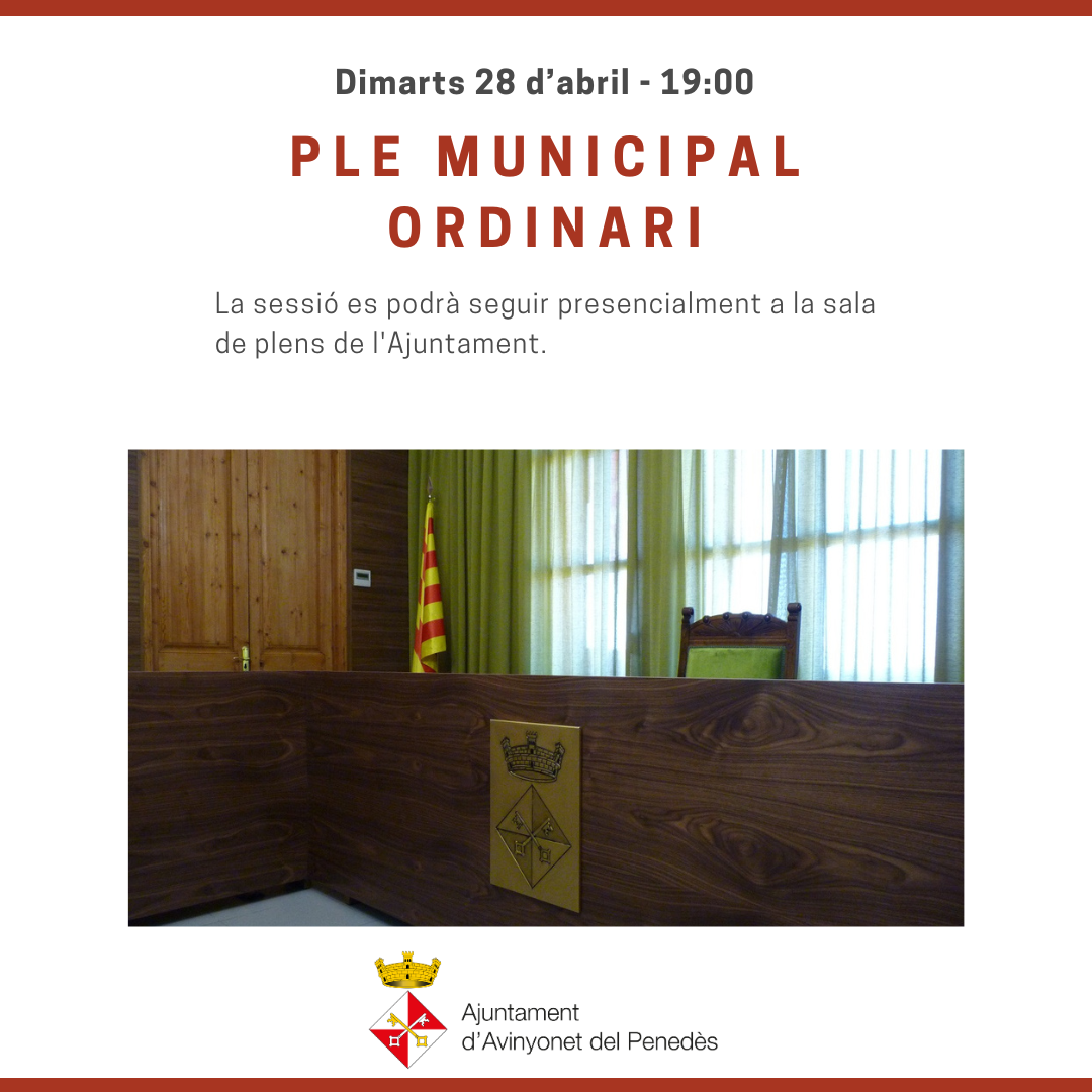 Ple municipal ordinari