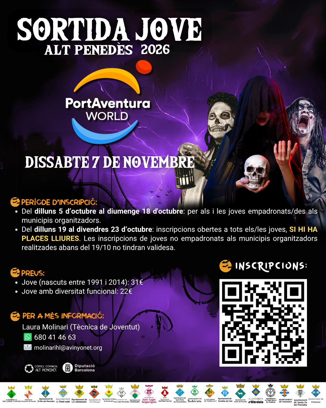 Sortida Jove a Port Aventura 7 de novembre