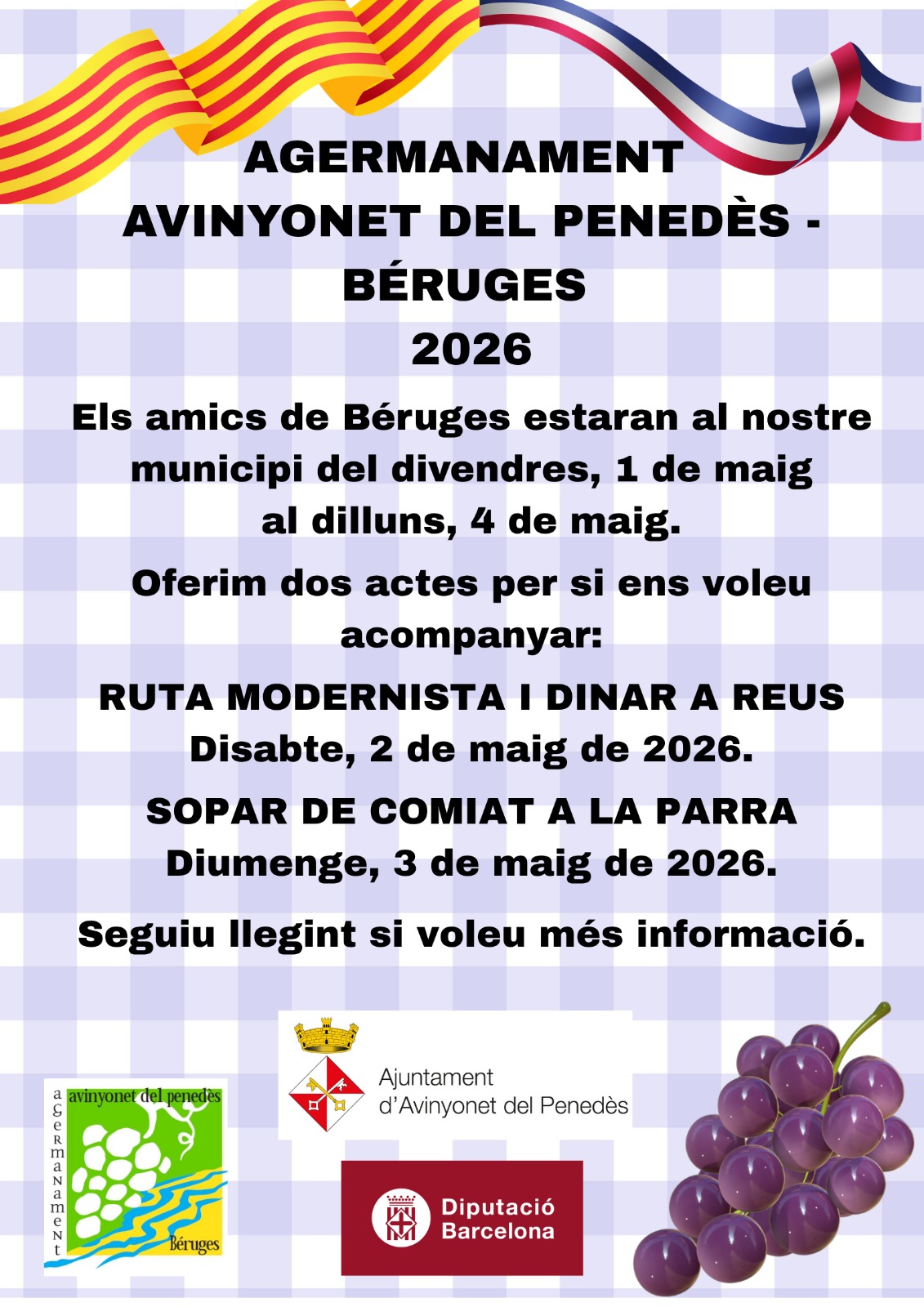 Trobada d'agermanament Avinyonet - Béruges 2026