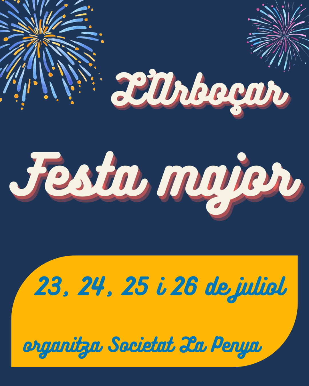 La Festa Major de l'Arbo&ccedil;ar arriba amb quatre dies de tradici&oacute;, m&uacute;sica i activitats per a tothom