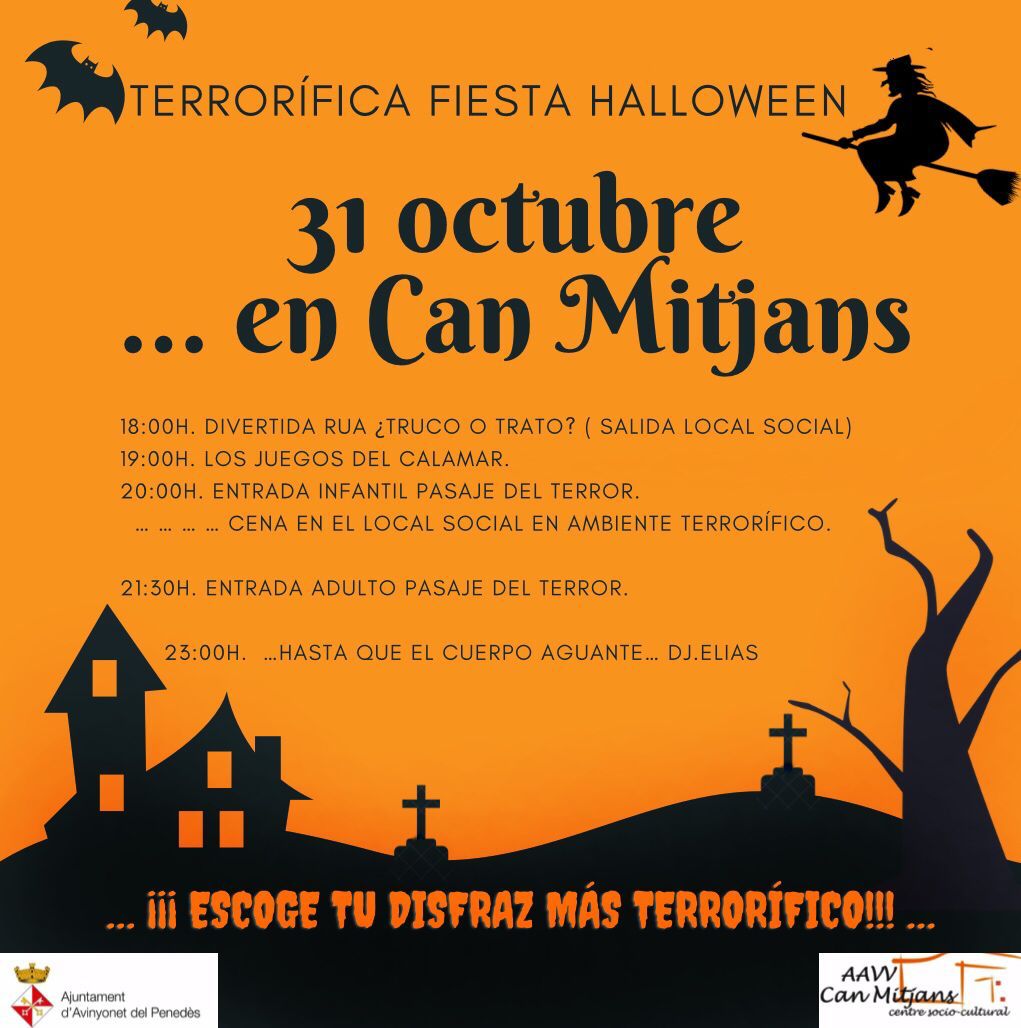 Festa de Halloween a Can Mitjans