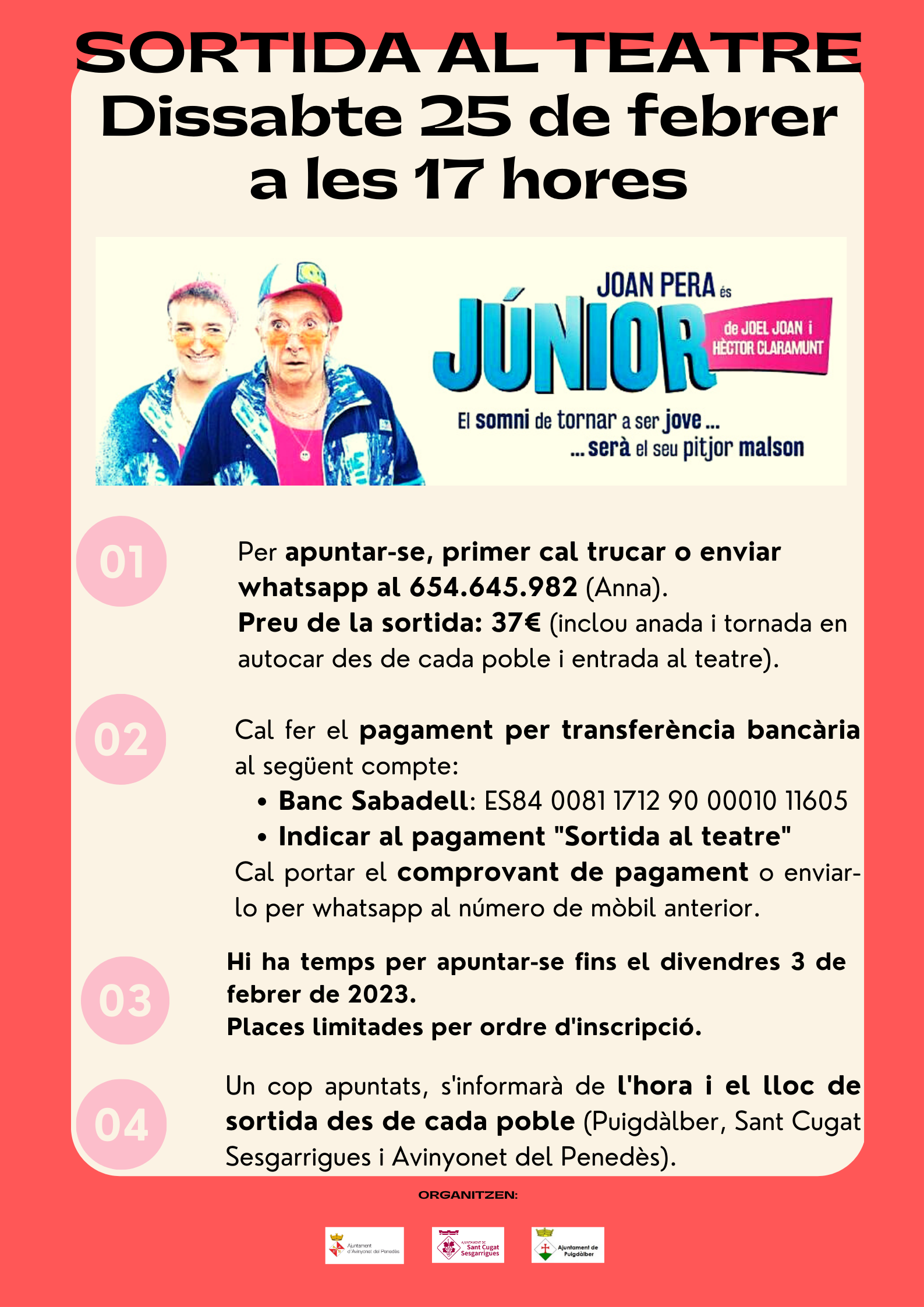 Sortida al teatre amb la gent gran