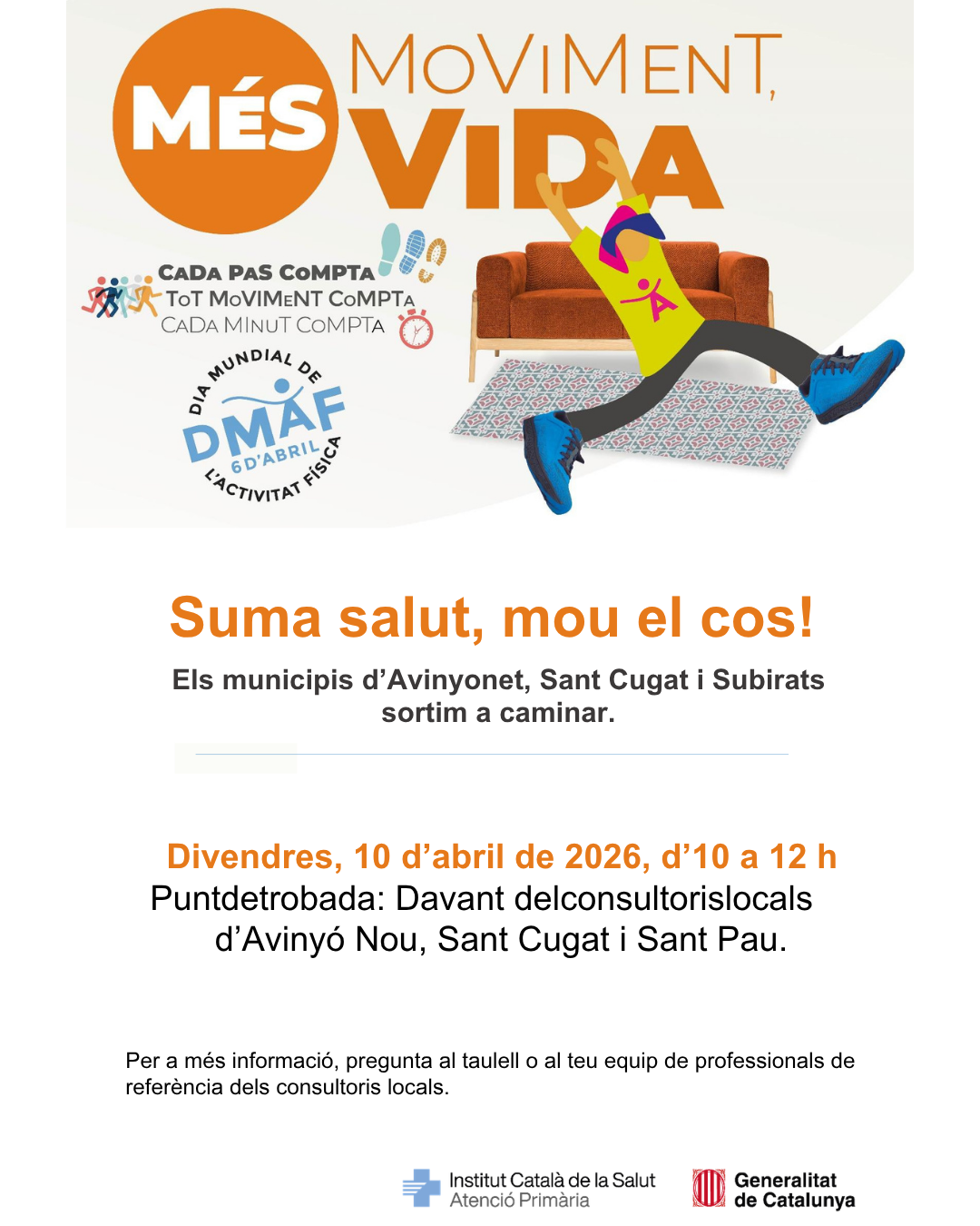 Caminada popular d'agermanament pel Dia Mundial de l'Activitat F&iacute;sica