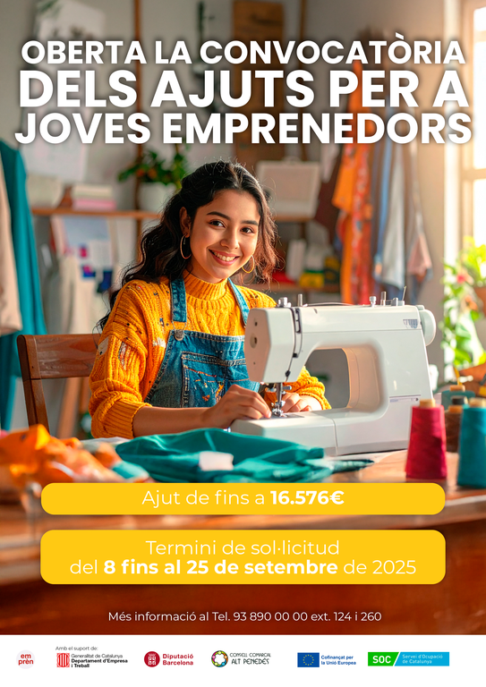 Nova convocatòria de subvencions per a persones emprenedores joves