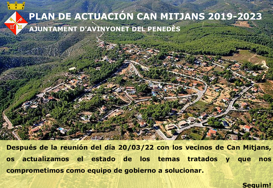 Pla d'actuació Can Mitjans 2019-2023