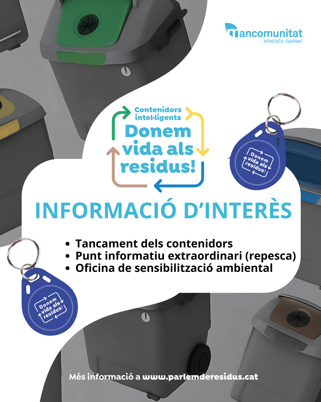 Actualització d'informació sobre el nou model de recollida de residus